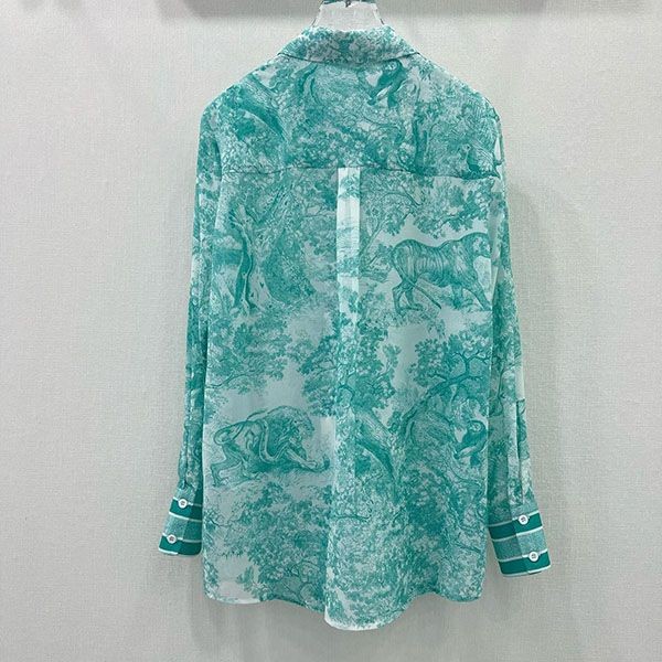 ディオール Toile de Jouy モチーフ ロングブラウス deo81962